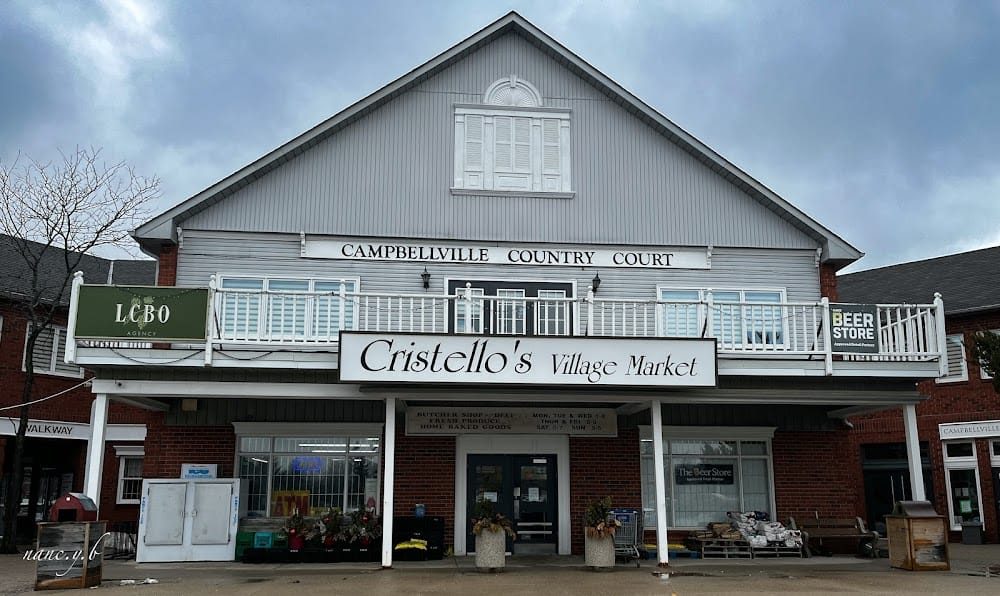 Cristello's Village Market storefront at the Campbellville Country Court in Campbellville, Ontario